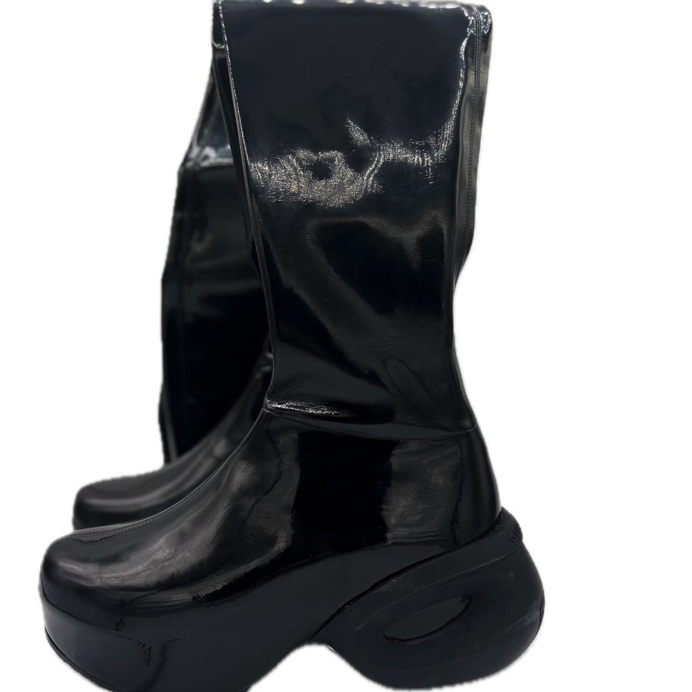 Givenchy Glossy Black Over the Knee Boots